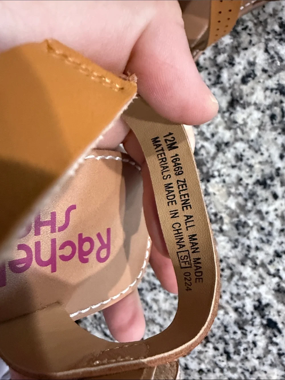 Rachel Shoes Tan Strappy Kids Sandals with Buckle